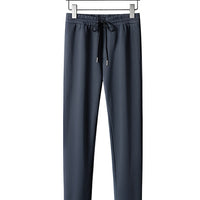 Casual Sports Solid Color Stand Collar Zipper Coat Trousers Two-piece Set