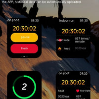 Smart Watch Bluetooth Calling Heart Rate Body Temperature Voice Assistant Smart Bracelet Sports Watch