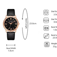 Glitter Face Simple Fashion All-match Belt Women's Watch Gift Box Suit Quartz Wrist Watch