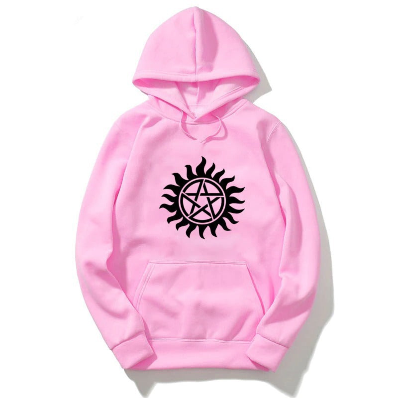 Supernatural Printed Hoodie Fashion Sportswear