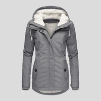 Autumn Winter Berber Fleece Casual Hooded Coat