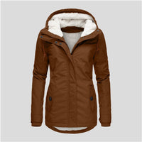 Autumn Winter Berber Fleece Casual Hooded Coat